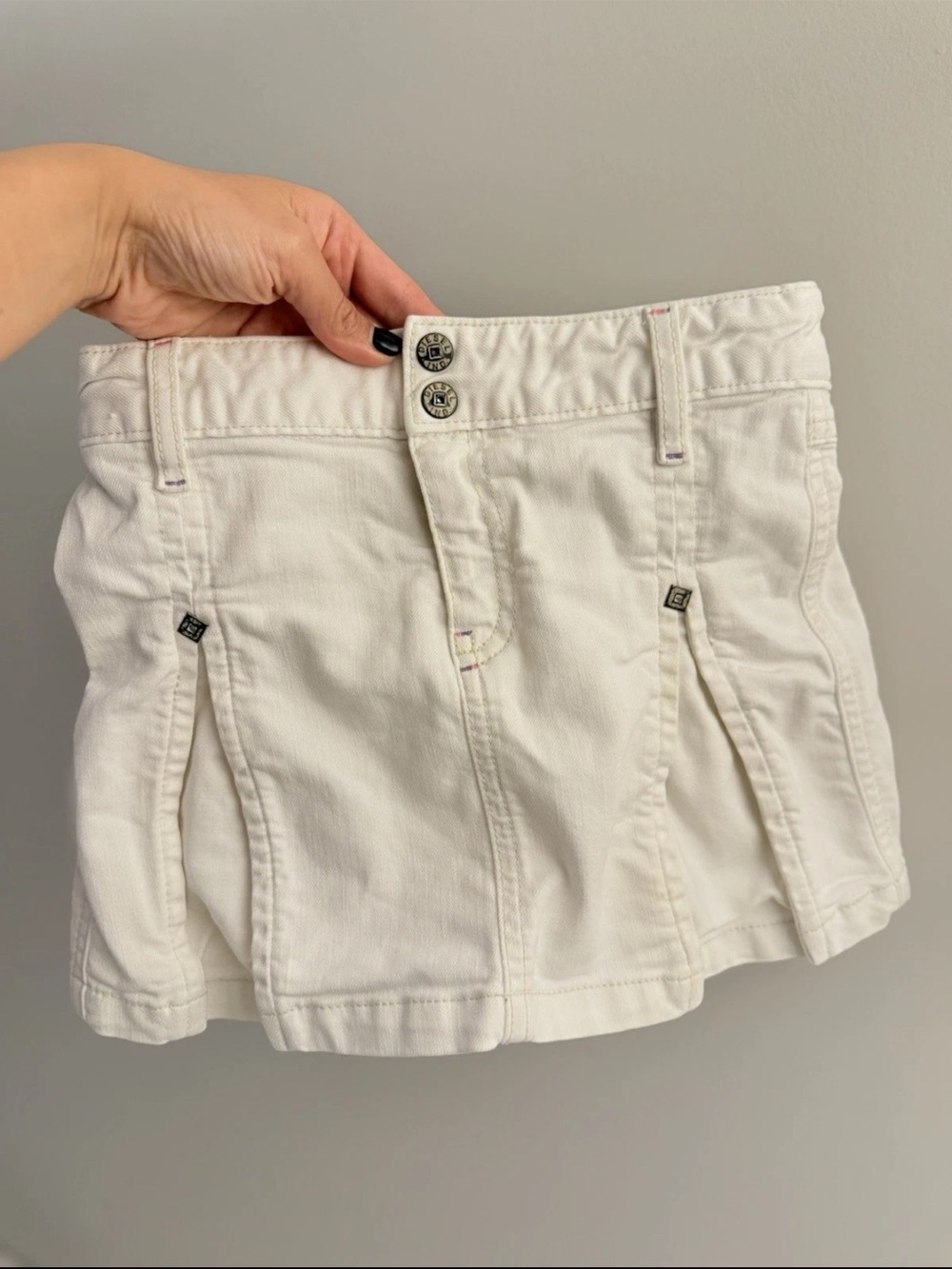 Diesel Girl’s White Denim Skirt, Size 7